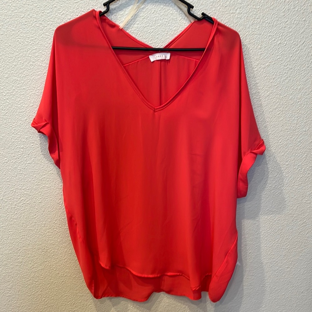 Coral blouse